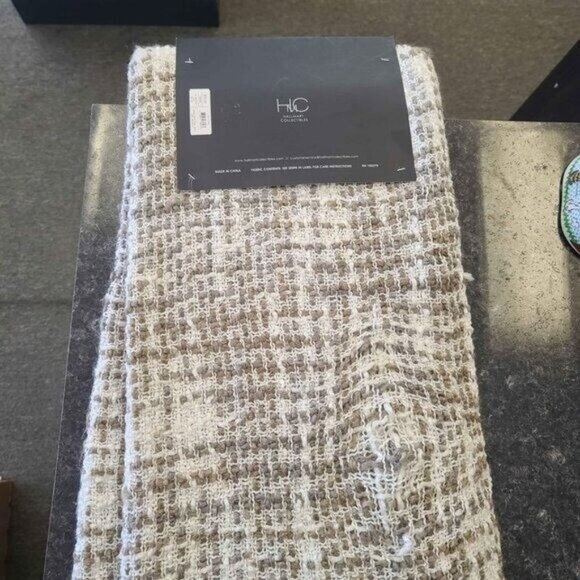 Hallmart Collectibles Plaid Fringe Throw Blanket, 50" X 60" - Picture 5 of 9